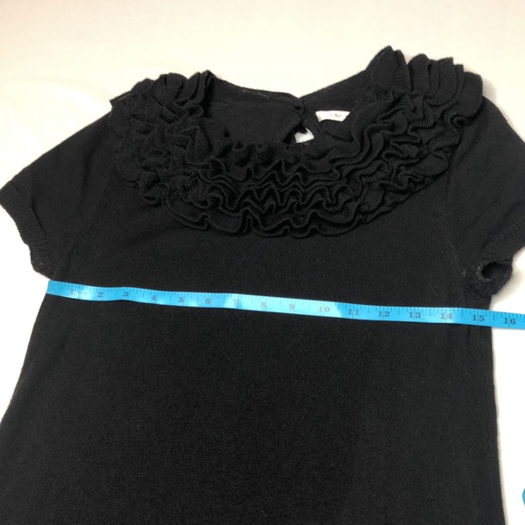 Susana Monaco Womens Black Extra Fine Merino Wool Sweater Dress - Picture 6 of 12